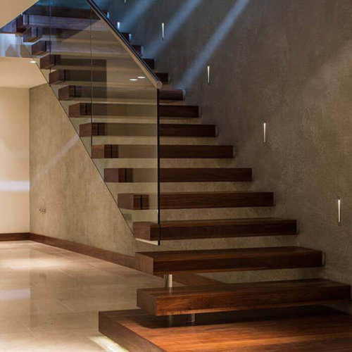 Floating Double Stringer Stair with Hidden Tread Supports  Stairs design  interior, Stairway design, Staircase design